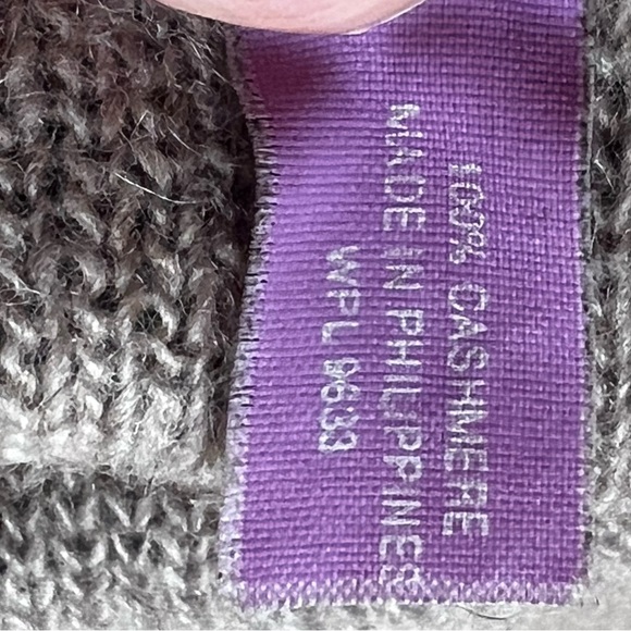 Vtg Unbranded BLACK Soft Leather Cashmere Lined Gloves No Size Tag - Picture 5 of 6